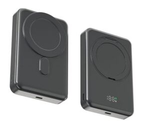 Snapron SNP-3025 PD 22.5W Hızlı Şarj Lcd Ekran Magsafe 10000 mAh Powerbank
