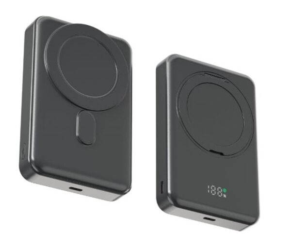 Snapron SNP-3025 PD 22.5W Hızlı Şarj Lcd Ekran Magsafe 10000 mAh Powerbank