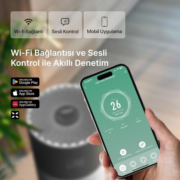 XENON SMART X7420 M0 AKILLI HAVA TEMIZLEYICI GRI