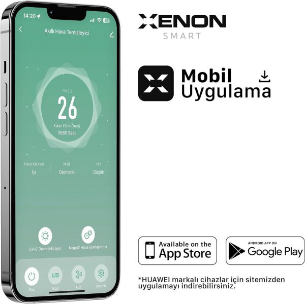 XENON SMART X7420 M0 AKILLI HAVA TEMIZLEYICI GRI