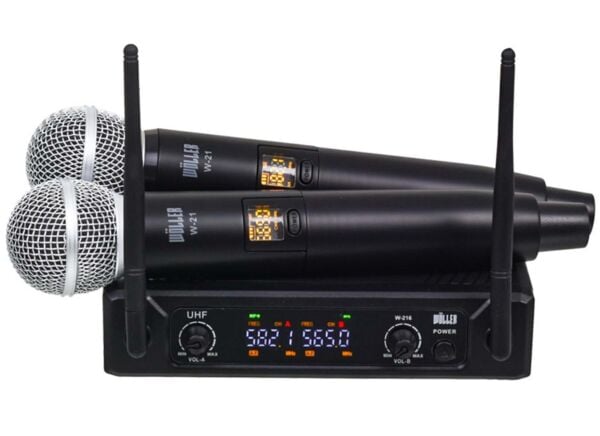 Wöller W-216EE Çift El 16 Kanal UHF Telsiz Mikrofon seti