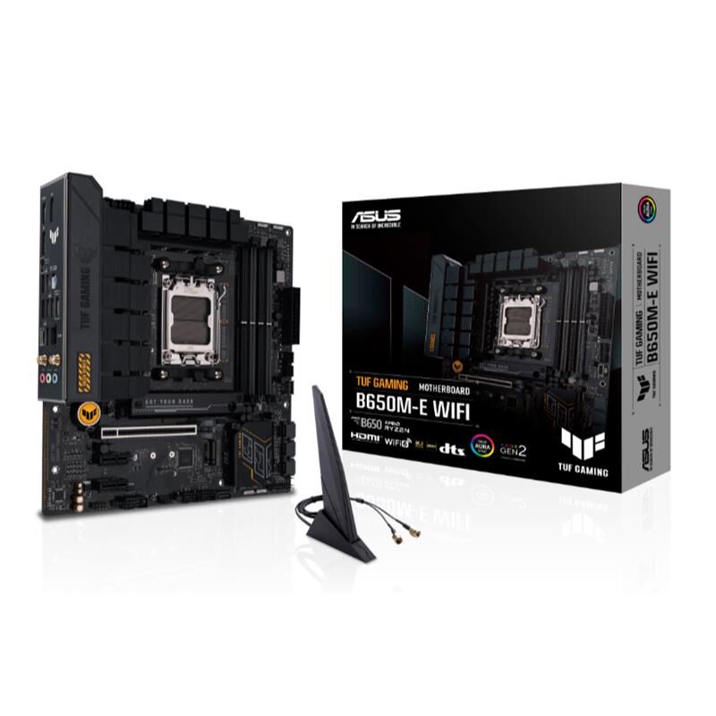 ASUS TUF GAMING B650M-E WIFI DDR5 6400MHZ 1XHDMI 2XDP 2XM.2 USB 3.2 MATX AM5(AMD AM5 9000/8000/7000 SERİLERİ İLE UYUMLU)