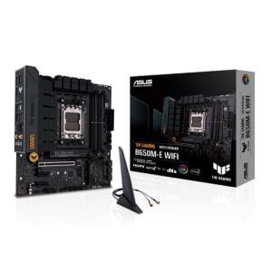 ASUS TUF GAMING B650M-E WIFI DDR5 6400MHZ 1XHDMI 2XDP 2XM.2 USB 3.2 MATX AM5(AMD AM5 9000/8000/7000 SERİLERİ İLE UYUMLU)