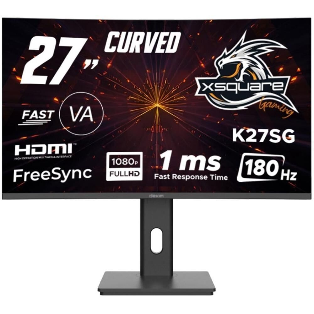 Dexim 27'' DMT007 Fhd 180hz 1ms Hdmı+dp K27SG Freesync Adaptive Sync Curved Va Gaming Pivot Monitör