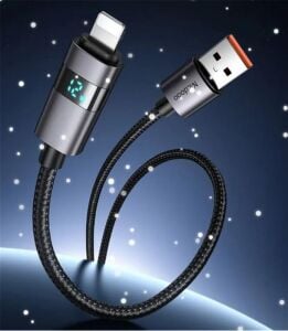 MCDODO CA-6490 USB-A - YATAY LED EKRANLI AYDINLATMA KABLOSU SİYAH 1.2M