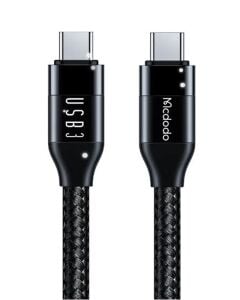 MCDODO CA-7132 TYPE-C TO TYPE-C USB 3 100W DATA AKTARIM VE ŞARJ KABLOSU 1.2 M - SİYAH