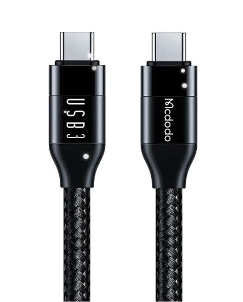 MCDODO CA-7132 TYPE-C TO TYPE-C USB 3 100W DATA AKTARIM VE ŞARJ KABLOSU 1.2 M - SİYAH