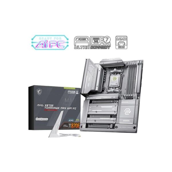 MSI MAG X870E TOMAHAWK MAX WIFI PZ DDR5 8400MHZ 1XHDMI 2XTYPE-C DP 4XM.2 ATX AM5(AMD 9000/8000/7000 SERİLERİ İLE UYUMLU)