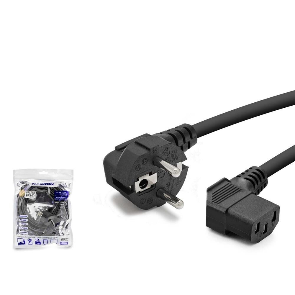 Hadron Hdx5555 1.8MT Power Kablo 42Pin 1Mm 500W L Tip  Siyah