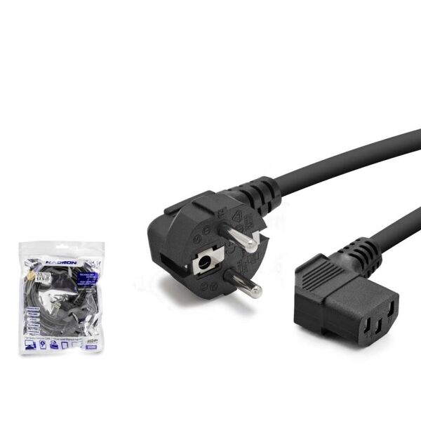 Hadron Hdx5555 1.8MT Power Kablo 42Pin 1Mm 500W L Tip  Siyah
