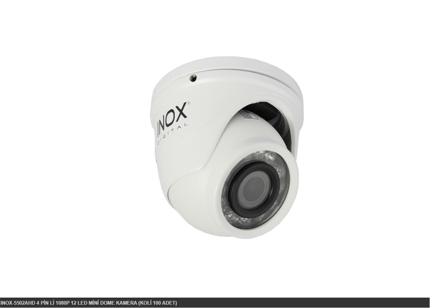 INOX-5502AHD 4 PİN Lİ 1080P 12 LED MİNİ DOME KAMERA