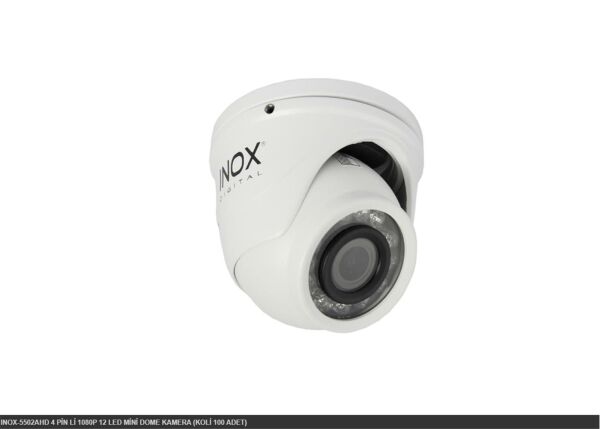 INOX-5502AHD 4 PİN Lİ 1080P 12 LED MİNİ DOME KAMERA