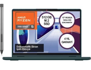 Lenovo Yoga 6 83B2009NTX Amd Ryzen 5 7530U 8GB 512GB SSD Freedos 13.3'' WUXGA Notebook