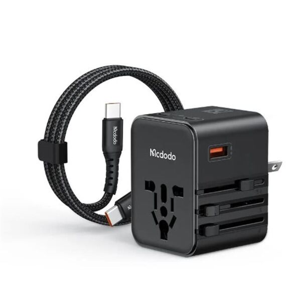 MCDODO CP-3260 25W Evrensel Seyahat Adaptör Type-C To Type-C kablo dahili