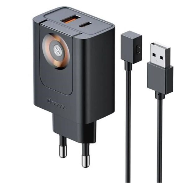 MCDODO CH-3700 30W 2si 1 Arada Kablosuz Apple Watch ve Seyahat Şarj Adaptörü