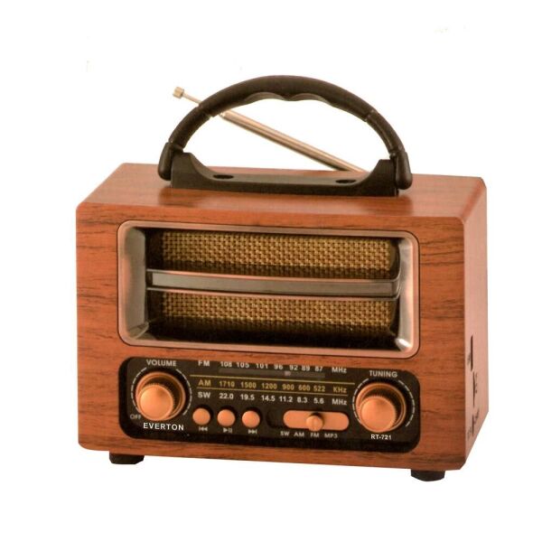 Everton Rt-651  -Usb-Tf-Am-Fm-Sw-Blue-Connect-Tws-Usb Şarj Nostaljik Radyo Alev Işıklı