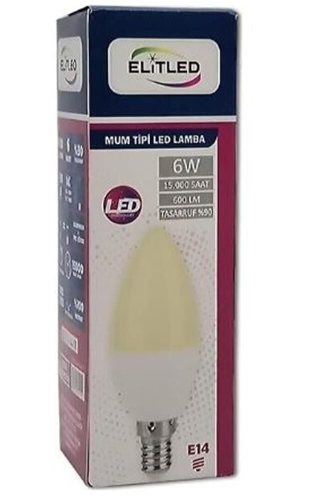 ELİTLED MUM SARI AMPUL 6W