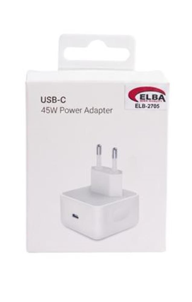 Elba ELB-2705 45W Beyaz Usb-C Ev Şarj Kafa