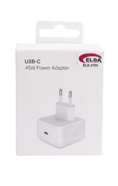 Elba ELB-2705 45W Beyaz Usb-C Ev Şarj Kafa