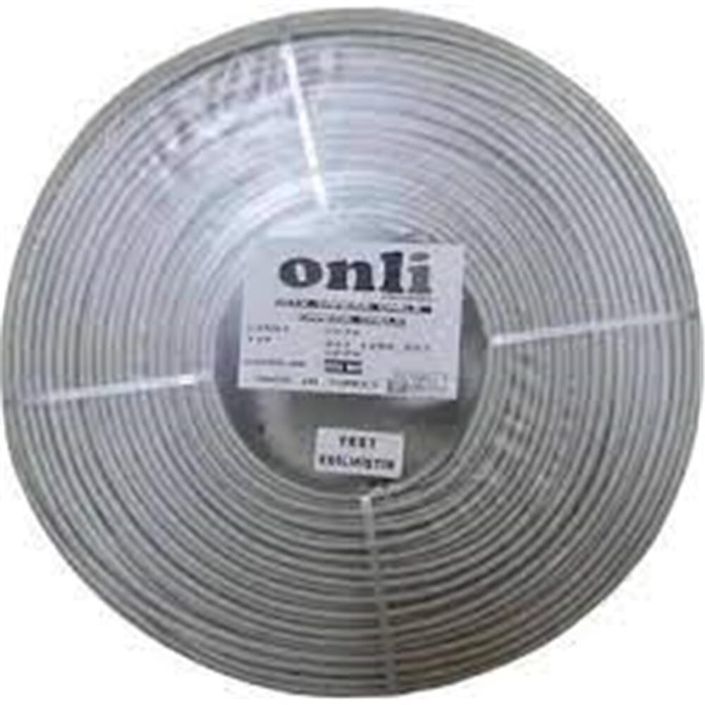 Onli 2+1 PE 1x0,50 mini Coax 2x0,50mm 250 metre Dış Ortam CCA Kamera Kablosu