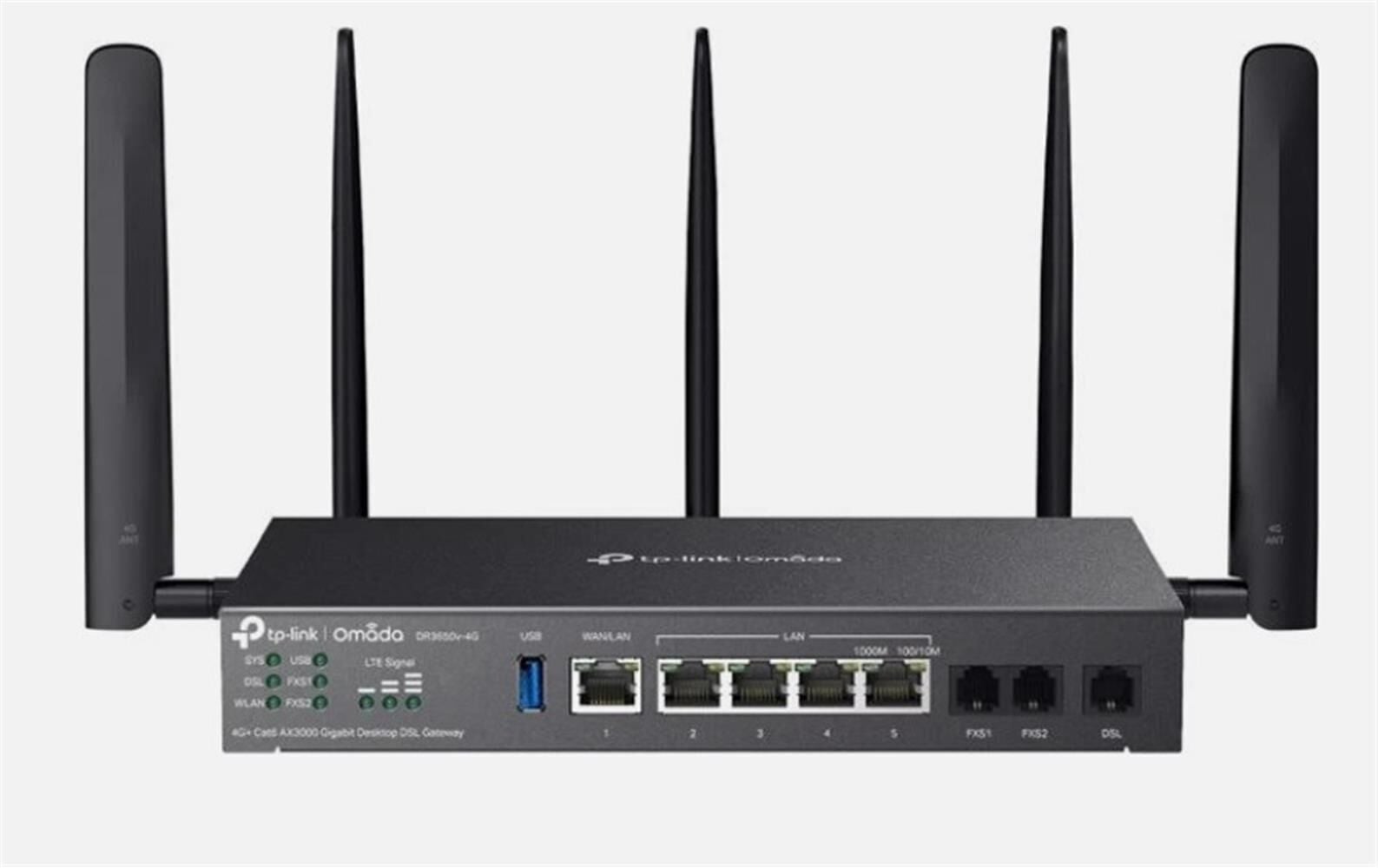 TP-Link Omada DR3650v V1 Gateway 1GbE Wi-Fi 6 2.4 GHz, 5 GHz