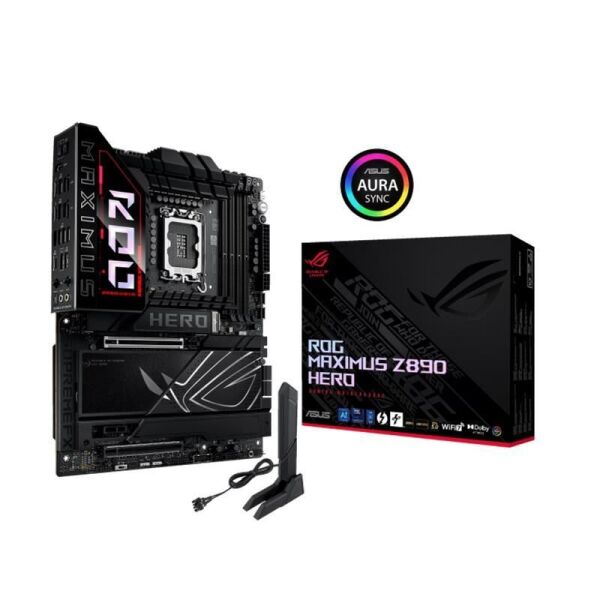 ASUS ROG MAXIMUS Z890 HERO DDR5 9200MT/S 1XHDMI 2XUSB TYPE-C 6XM.2 ATX 1851P (INTEL ULTRA PROCESSORS SERIES 2)