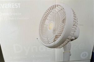 Everest Fan12 DynaBreeze Krem-Gold 9'' 70W 3 Hız Kademeli 2000RPM Çift