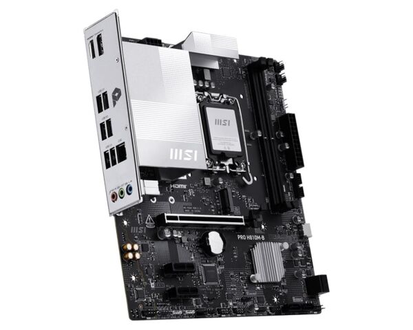 Msı Pro H810M-B Intel H810 Soket 1851 DDR5 6400+(OC)MHz mATX Gaming (Oyuncu) Anakart