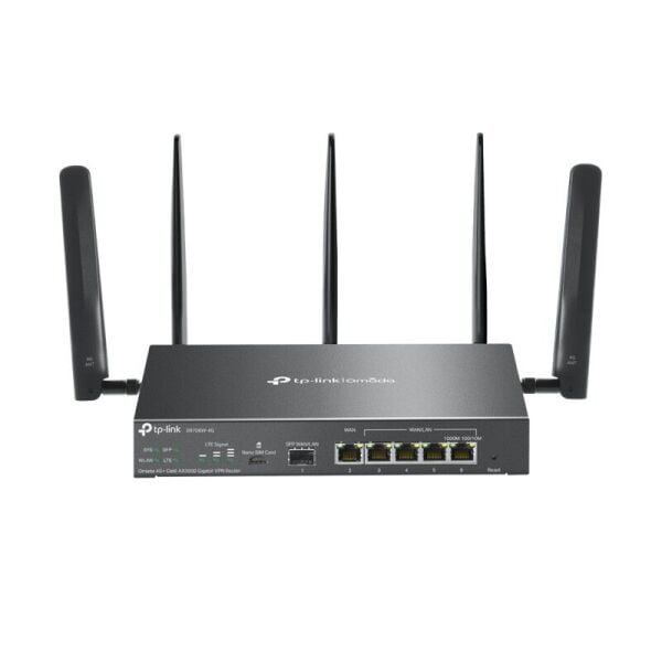 TP-LINK OMADA ER706W-4G AX3000 1XGIGABIT SFP WAN/LAN PORT 1XGIGABIT RJ45 WAN PORT 4XGIGABIT WAN/LAN RJ45 VPN ROUTER