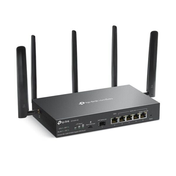 TP-LINK OMADA ER706W-4G AX3000 1XGIGABIT SFP WAN/LAN PORT 1XGIGABIT RJ45 WAN PORT 4XGIGABIT WAN/LAN RJ45 VPN ROUTER