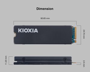 Kioxia Exceria Heatsink LSC11K2T04G8 2TB Gen4x4 62