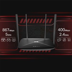 TP-LINK MERCUSYS AC12G AC1300 867MBPS/5GHZ/400MBPS/2.4GHZ DUAL BAND KABLOSUZ ROUTER