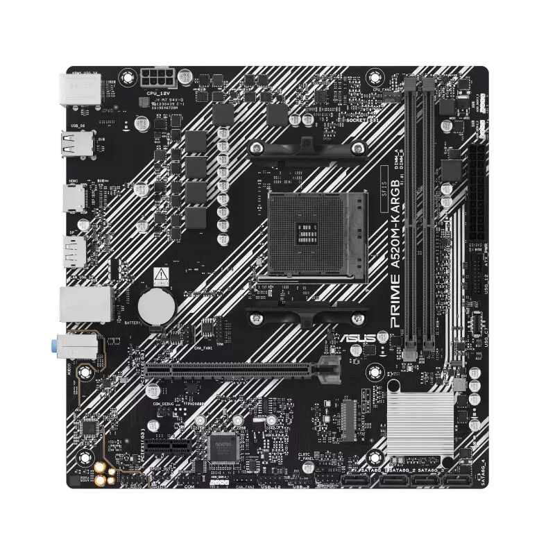ASUS PRIME A520M-K ARGB DDR4 5100MHz mATX AM4