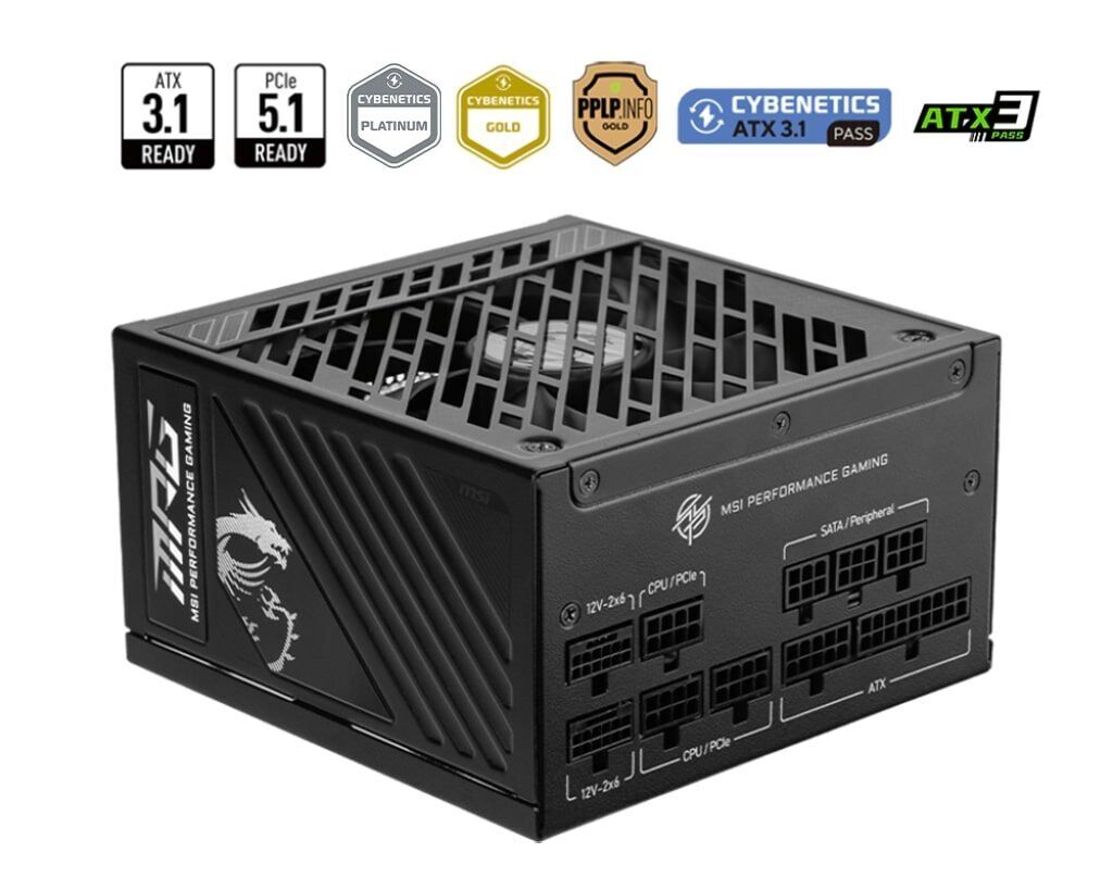 MSI MPG A1250GS PCIE5 1250W 80+ GOLD PSU