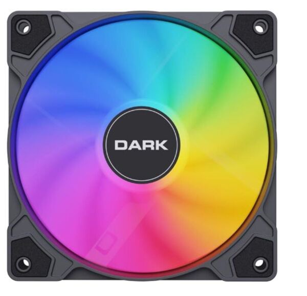 Dark ''DKCF127ARGB''Sessiz 12cm ARGB Güçlü Soğutma, Sessiz, Siyah Kasa Fanı