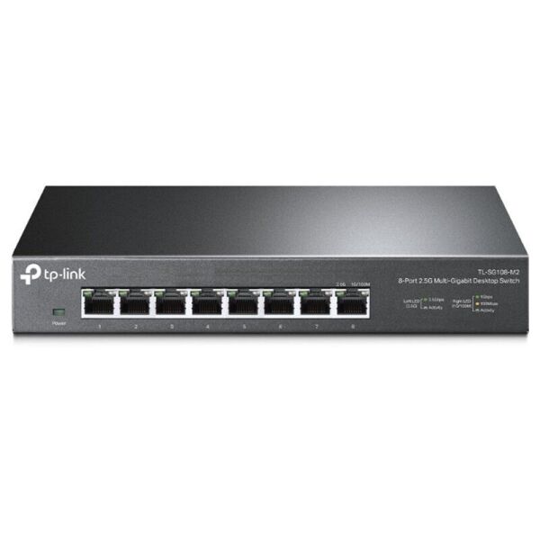 TP-LINK TL-SG108-M2 8 PORT 2.5G MULTI GIGABIT YÖNETİLEBİLİR METAL KASA SWITCH