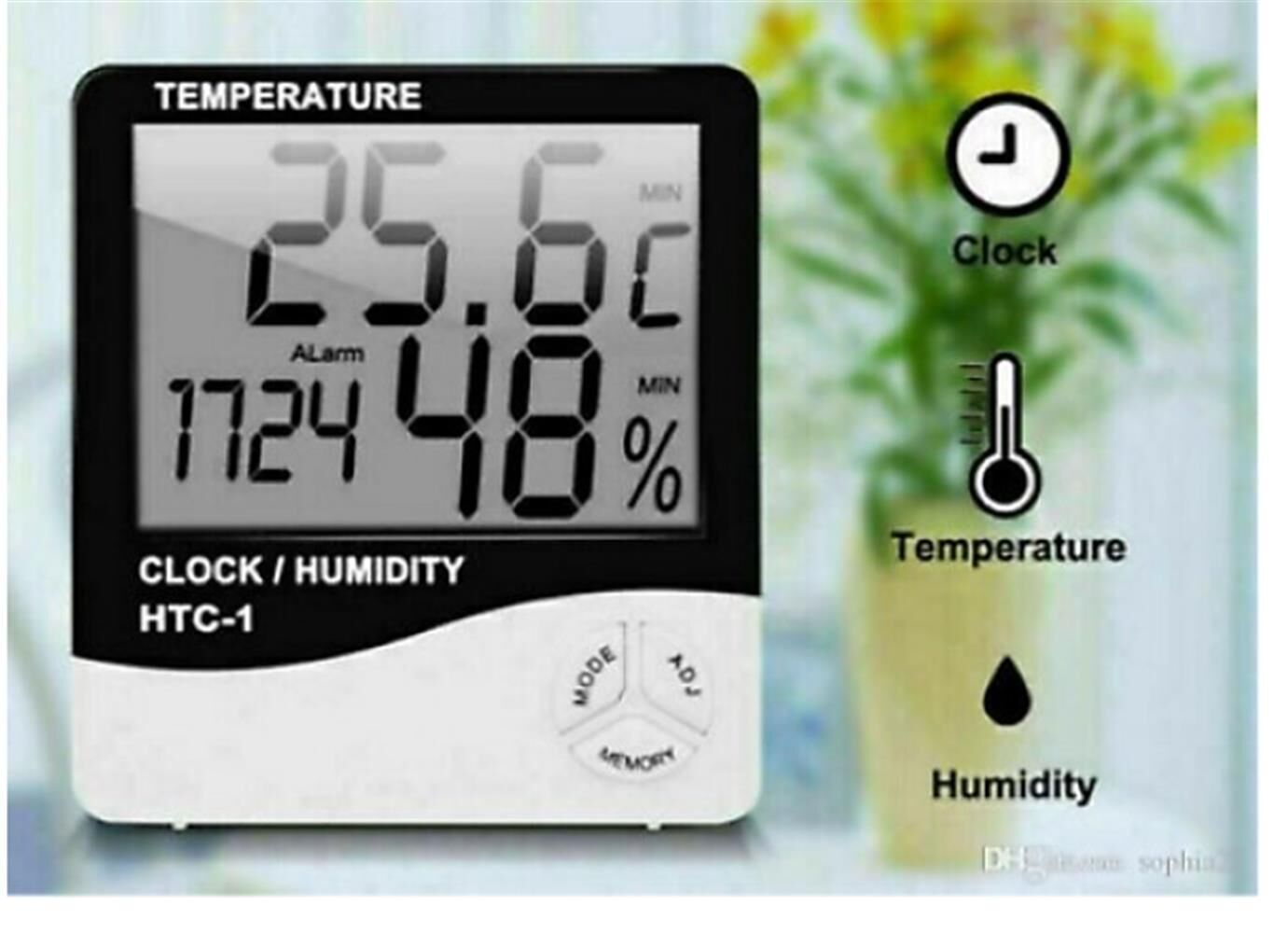 Lotus LTS-3273 Clock  Dijital Nem ve Sıcaklık Ölçer Saat