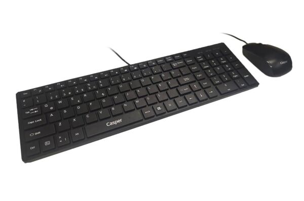 Casper Nirvana KB7900-KM35 Kablolu USB Q Siyah Klavye + Mouse Seti
