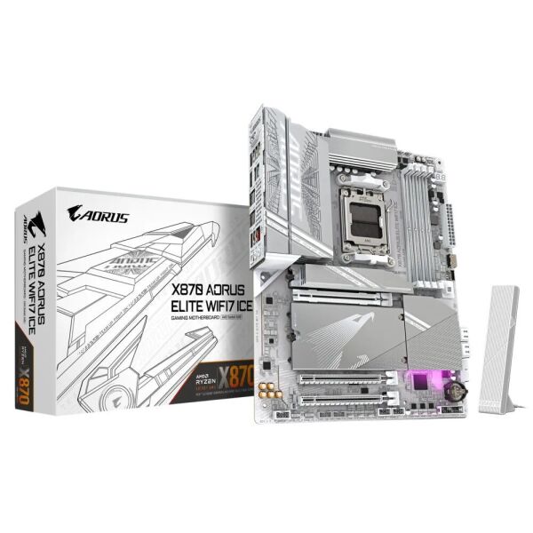 GIGABYTE X870A AORUS ELITE WF7 ICE DDR5 M.2 HDMI DP ATX AM5