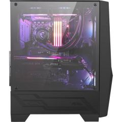 MSI MAG FORGE M100A Akrilik yan panel 3x120mm 1x120mm Auto RGB Fan mATX Gaming Bilgisayar Kasası