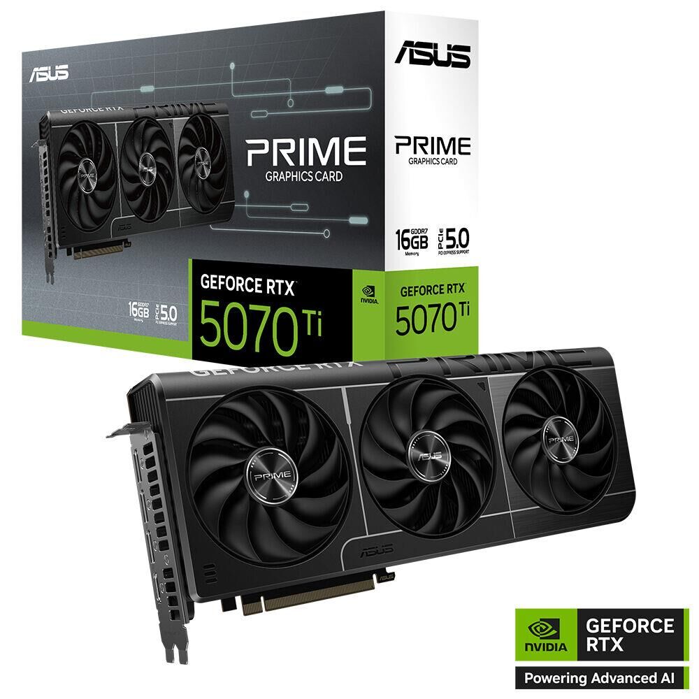 Asus Prime GeForce RTX5070Ti 16GB GDDR7 256 Bit DLSS 4 PRIME-RTX5070TI-16G Ekran Kartı