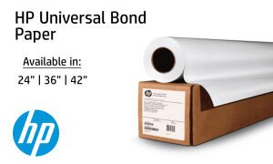 HP Evrensel Bond Kağıdı-610 mm x 45,7 m (24 inç x 150 ft)