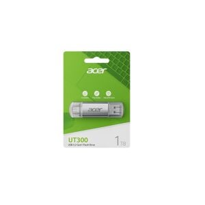 Acer 64GB USB 3.2 UT300-64GB USB-A+USB-C Çift Taraflı Metal Flash Bellek
