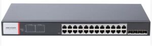 Hikvision DS-3T1528HP-SI-24P4F 24Port GE +4Sfp 480W Yönetilebilir Gigabit Switch