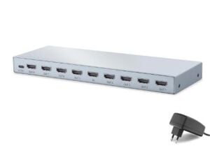 HADRON HDX1433 HDMI Splitter EDID 8K 60 Hz 1 Giriş 8 Çıkış Gri