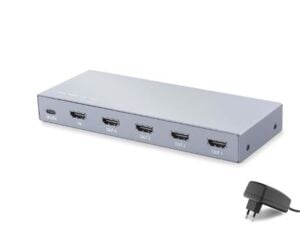 HADRON HDX1432 HDMI Splitter EDID 8K 60 Hz 1 Giriş 4 Çıkış Gri