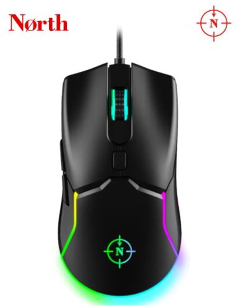 North Air Black RGB Kablolu Profesyonel Oyuncu Mouse