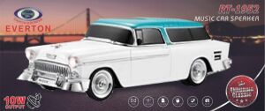 EVERTON RT-1950 Beyaz Arabalı  Bluetooth Fm-Usb-Tf-Aux Şarjlı Nostaljik Radyo