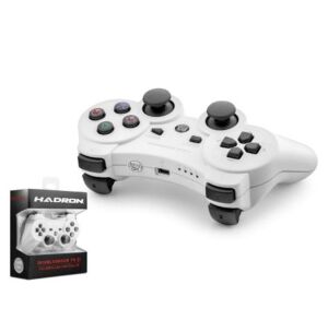 HADRON HD325B PS3 Uyumlu Kablosuz Bluetooth GamePad Oyun Kolu DoubleShock III - Beyaz