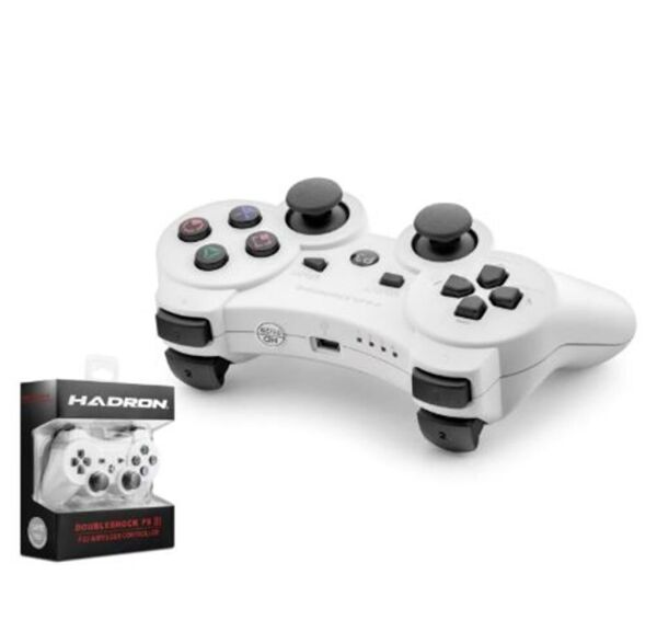 HADRON HD325B PS3 Uyumlu Kablosuz Bluetooth GamePad Oyun Kolu DoubleShock III - Beyaz
